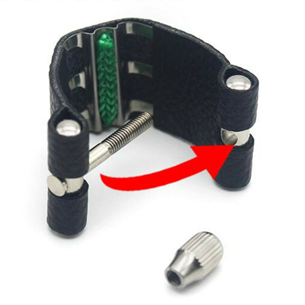 Soprano B Clarinet Mouthpiece Ligature Black for Instruments Accessories