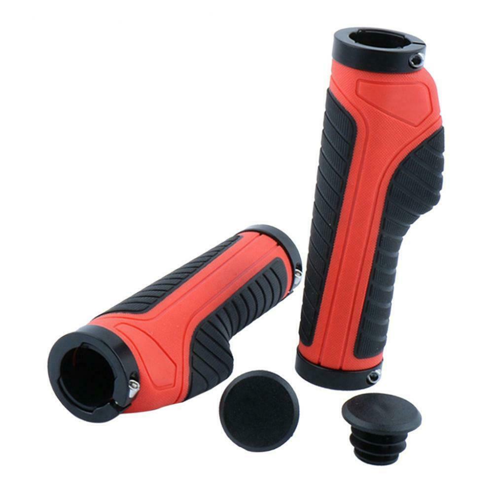 Rubber Anti-slip Bicycle Handlebar Grips Scooter Handlebar Overgrip Red
