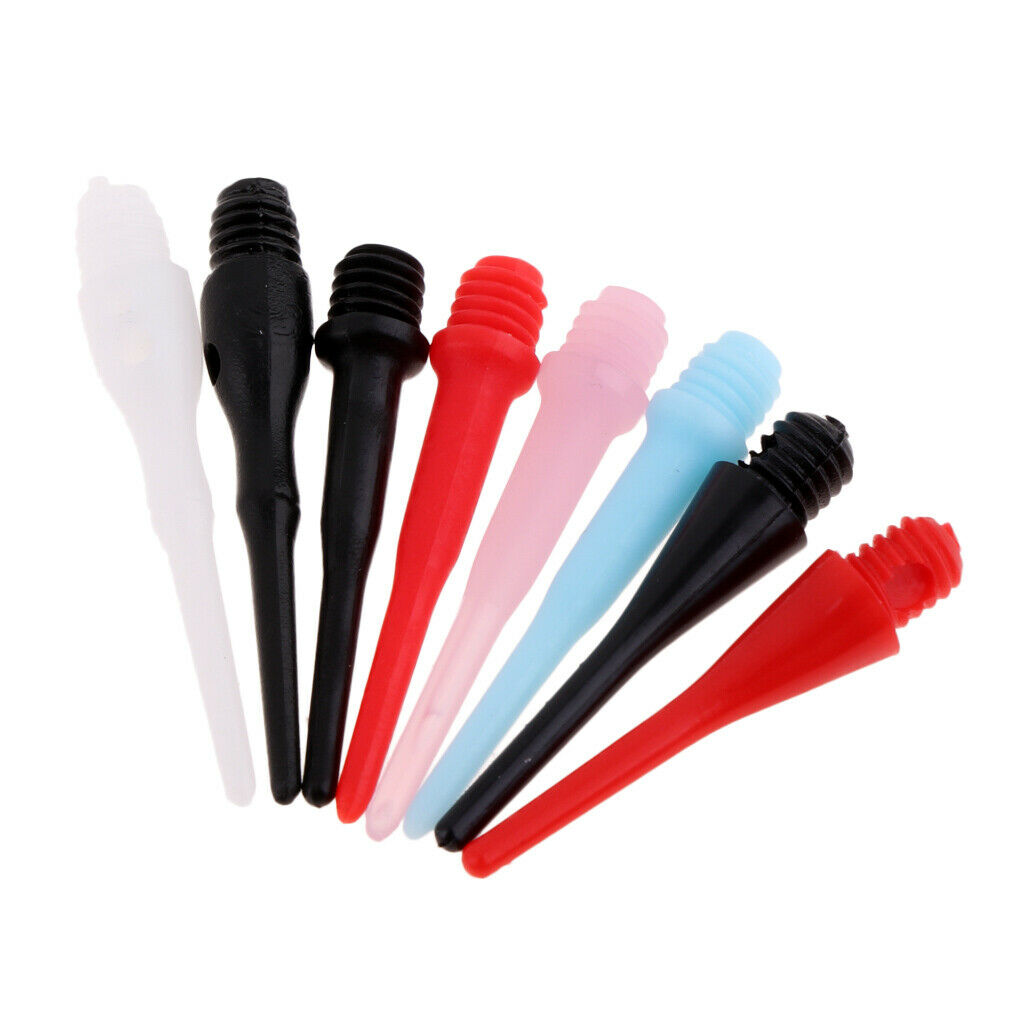 2X 20 Pieces Soft Nylon Tips Points Replacement for Electronic Dart 22mm Red