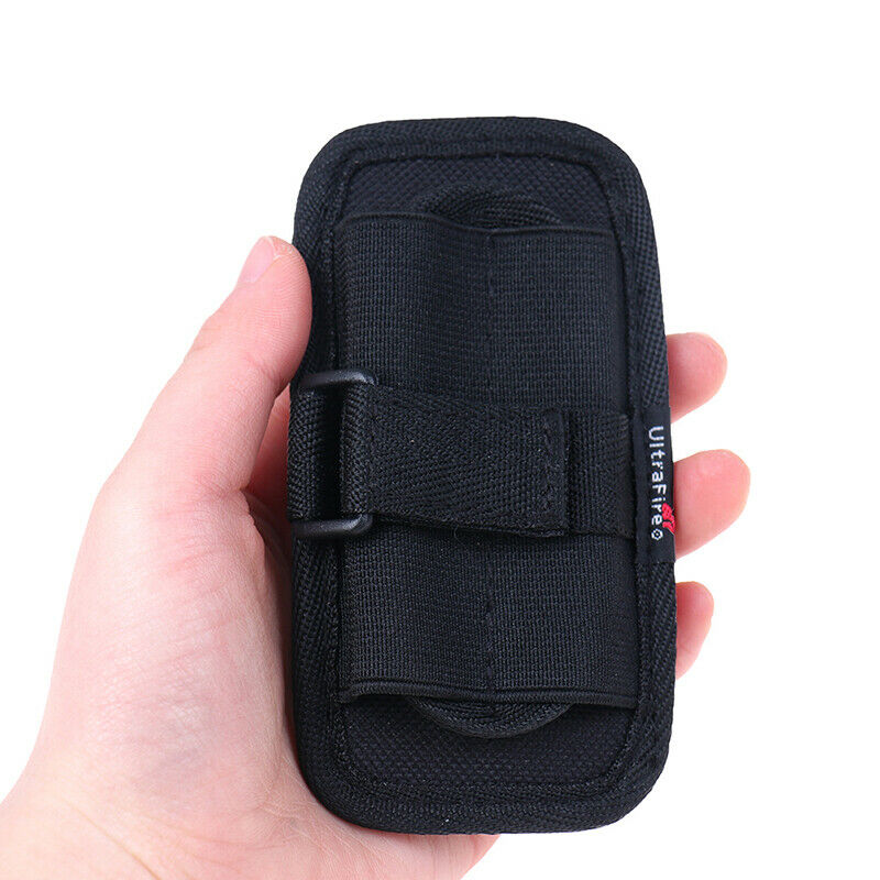 360 Degrees Rotatable Nylon Flashlight Holster Torch Case Pouch Cover Sma.l8