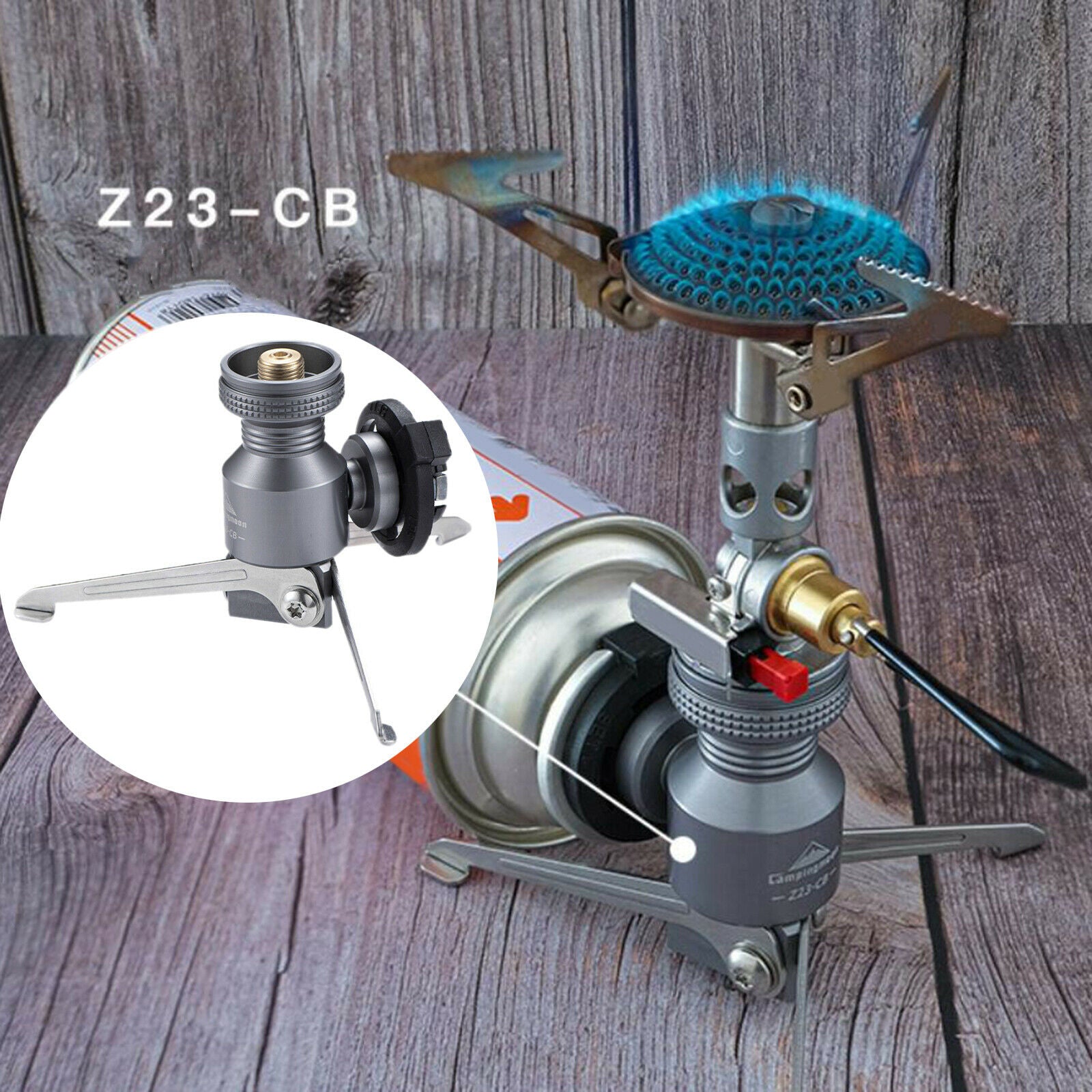 Campact Outdoor Gas Canister Adapter Butane Burner Connector Picnic BBQ
