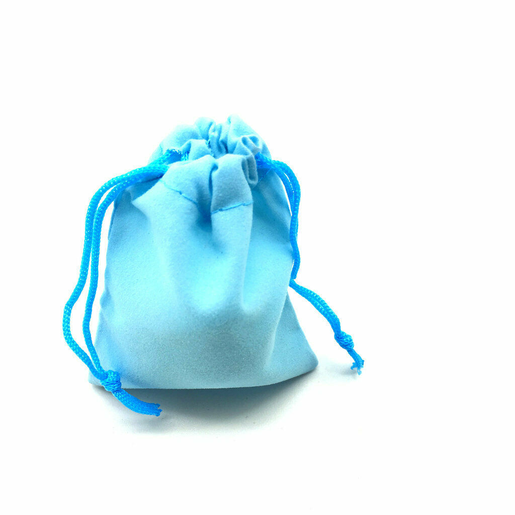 50x velvet tacshe gift wedding candy bags gift bags-blue