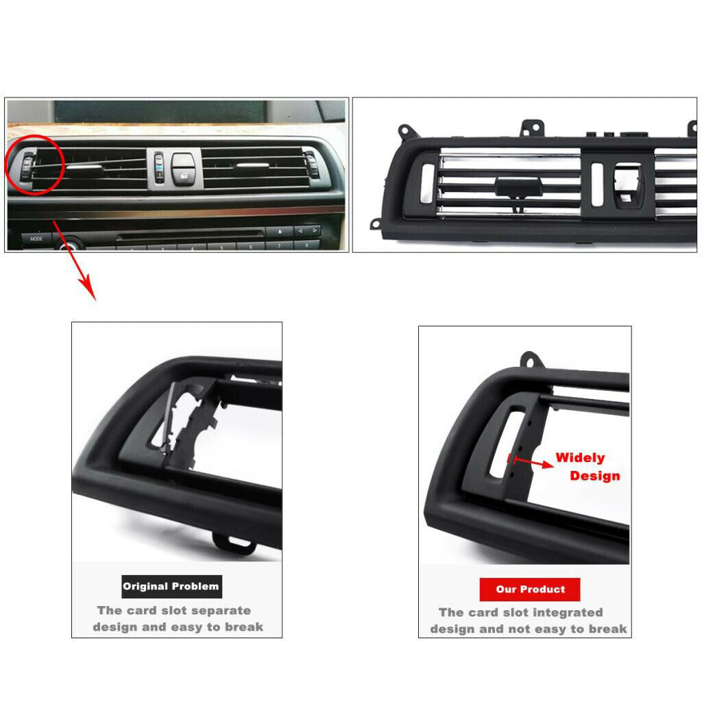 Front Console Grill Dash AC Air Vent Replacement For BMW 5 Series