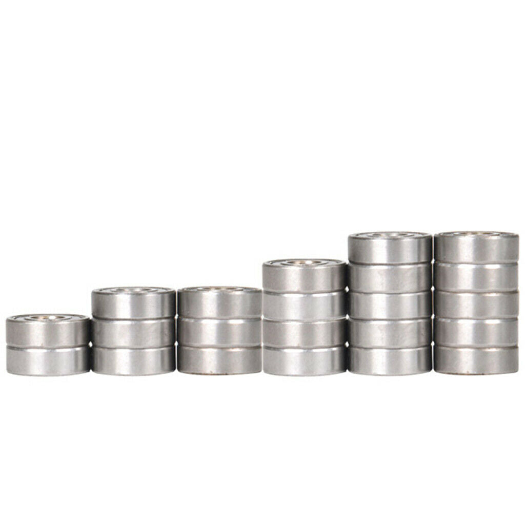 20 Count Skateboard Bearings Premium Carbon Steel for Longboard Skate Board