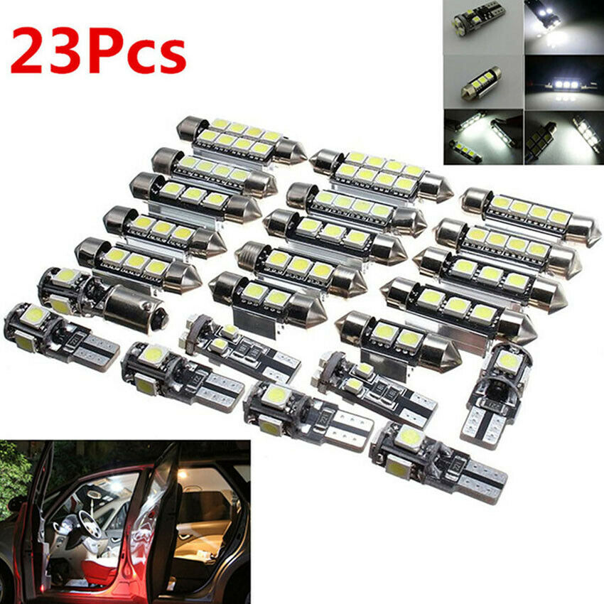 23pcs Super White Car LED Full Interior Light Kit For BMW X5 E53 2000-2006