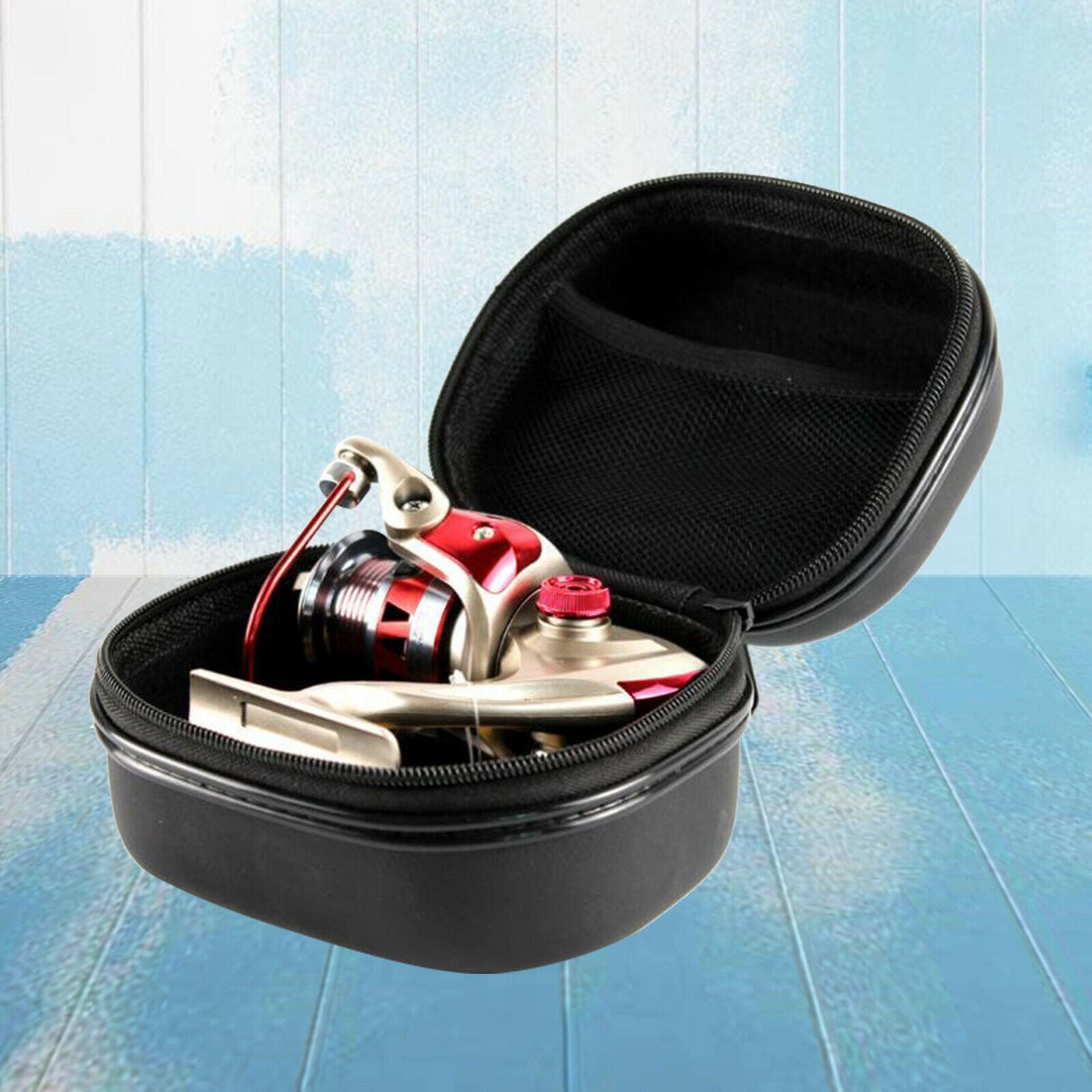 2X Portable Outdoor Neoprene Fishing Reel Cover Bag Protective Trolling Case