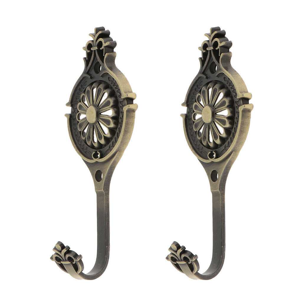 Curtain Tie Back Hooks Zinc Alloy Drapery Curtain Tieback Hooks Bronze