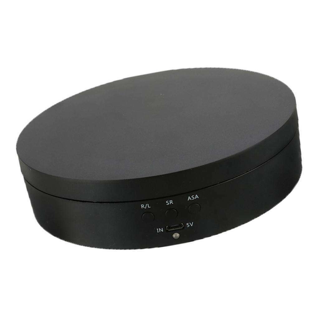 ABS Electric Rotating Display Stand Speed Adjustbale Toys Watch Holder Black