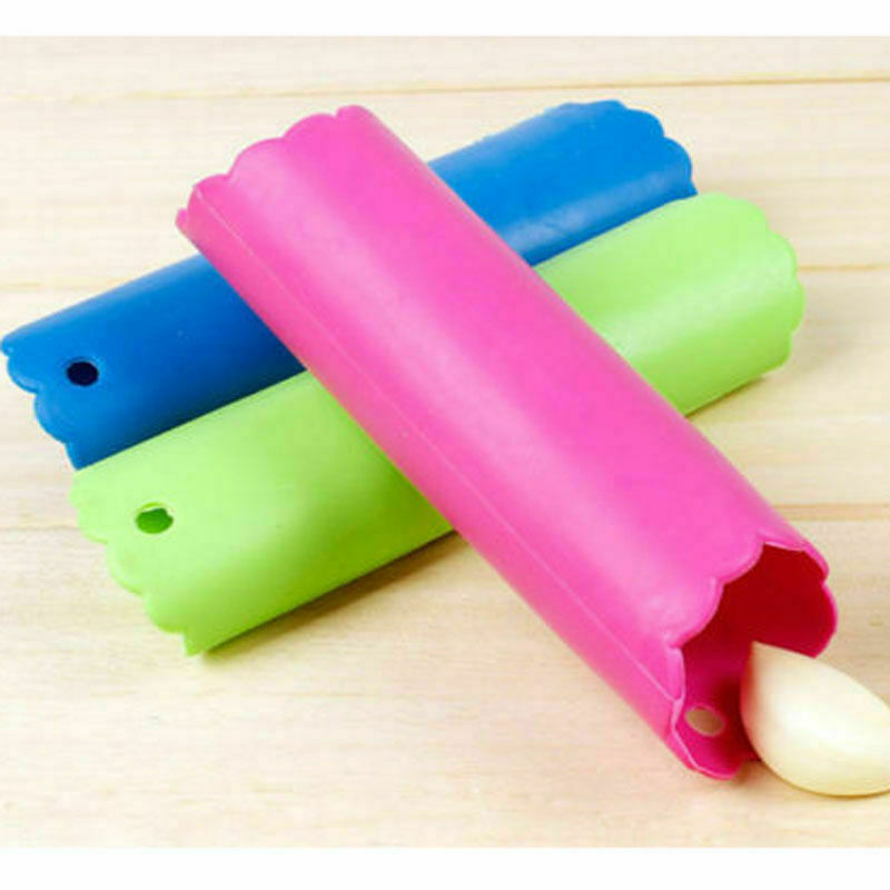 Silicone Garlic Slicer Chopper Peeler Press Crusher Kitchen Cooking Tool Home