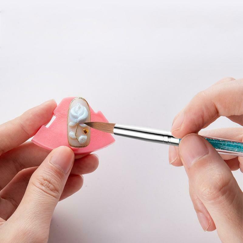 Acrylic Nail Brushes Set Drawing Pen Builder UV Gel Powder Manicure Salon Tool