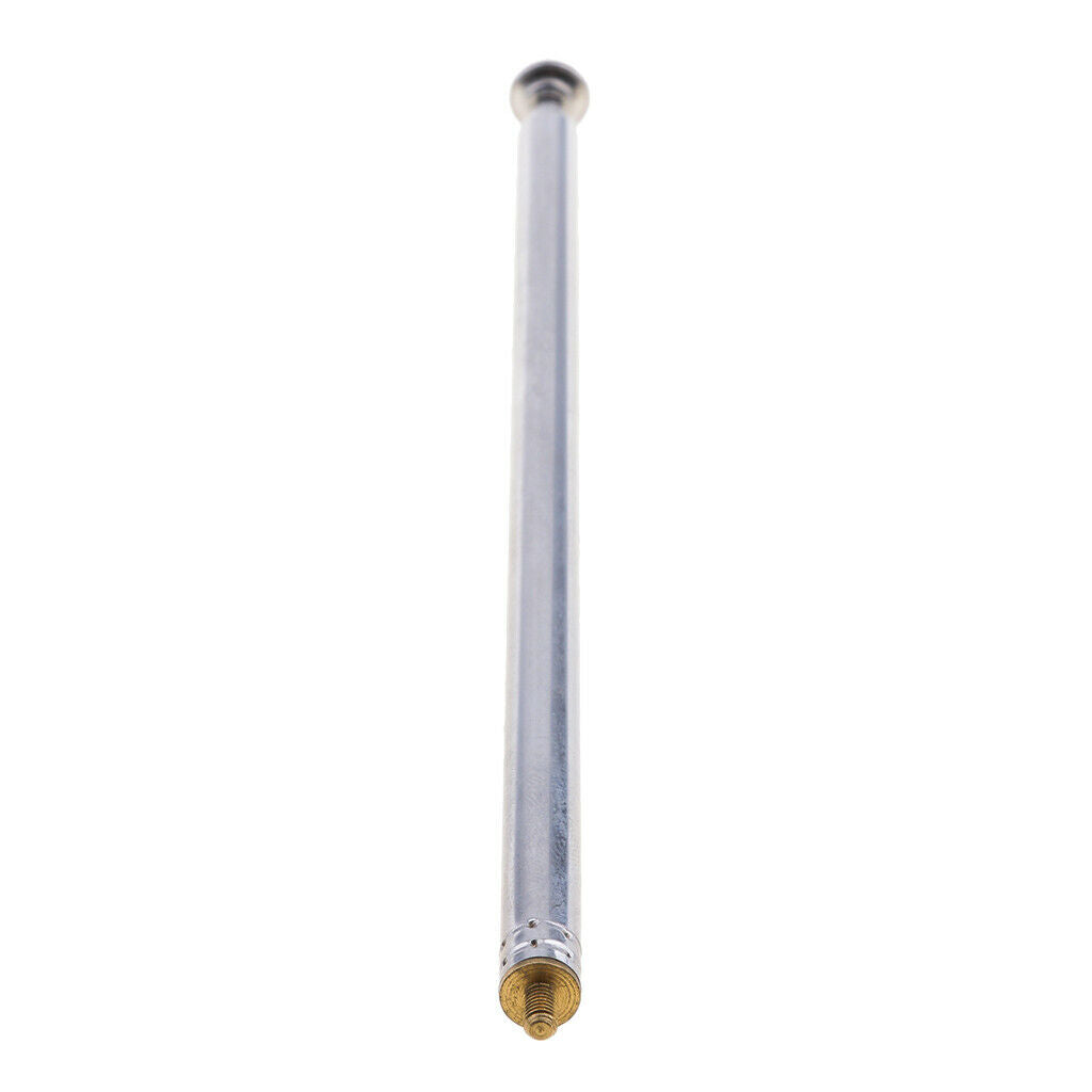 2Pieces 7 Sections Telescopic Antennas M3 Male Thread for Portable Radio TV