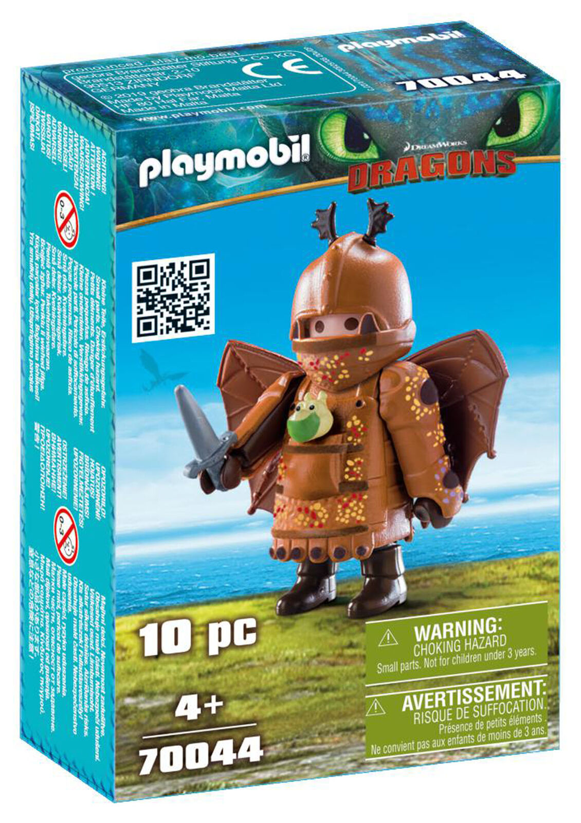 70044 Playmobil Dragons Fishlegs with Flight Suit Dragons 10 Pieces Ages 4yrs+