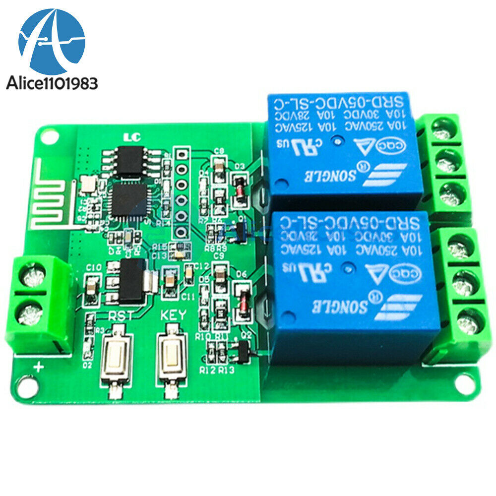2 Channel DC 5V WIFI Relay Module ESP8266 ESP-01 Wireless Board IOT Smart Home