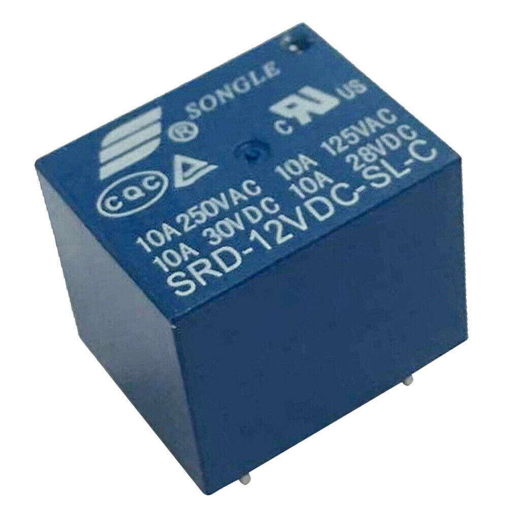 10x SONGLE 12 V 1 CH relay SRD 12 VDC SL C 250 V AC 30 V DC 5 pin