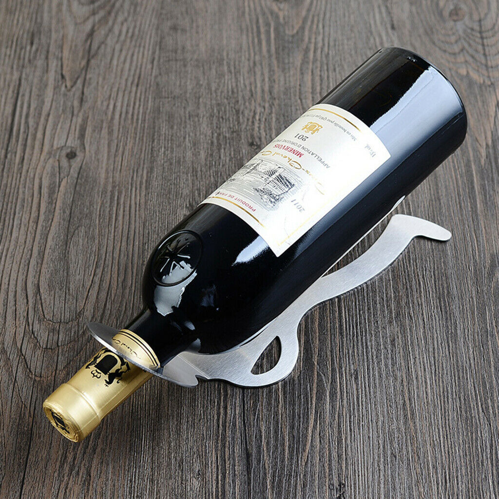 Stainless Steel Simple Red Wine Rack Wine Display Stand Display Bottle Rack