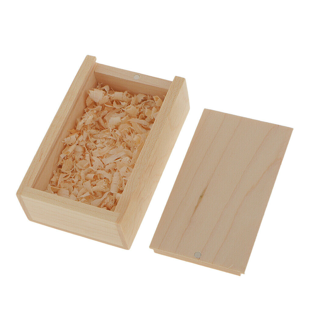 16gb Cuboid Maple Wood USB 2.0 Flash Drive And Wooden Box