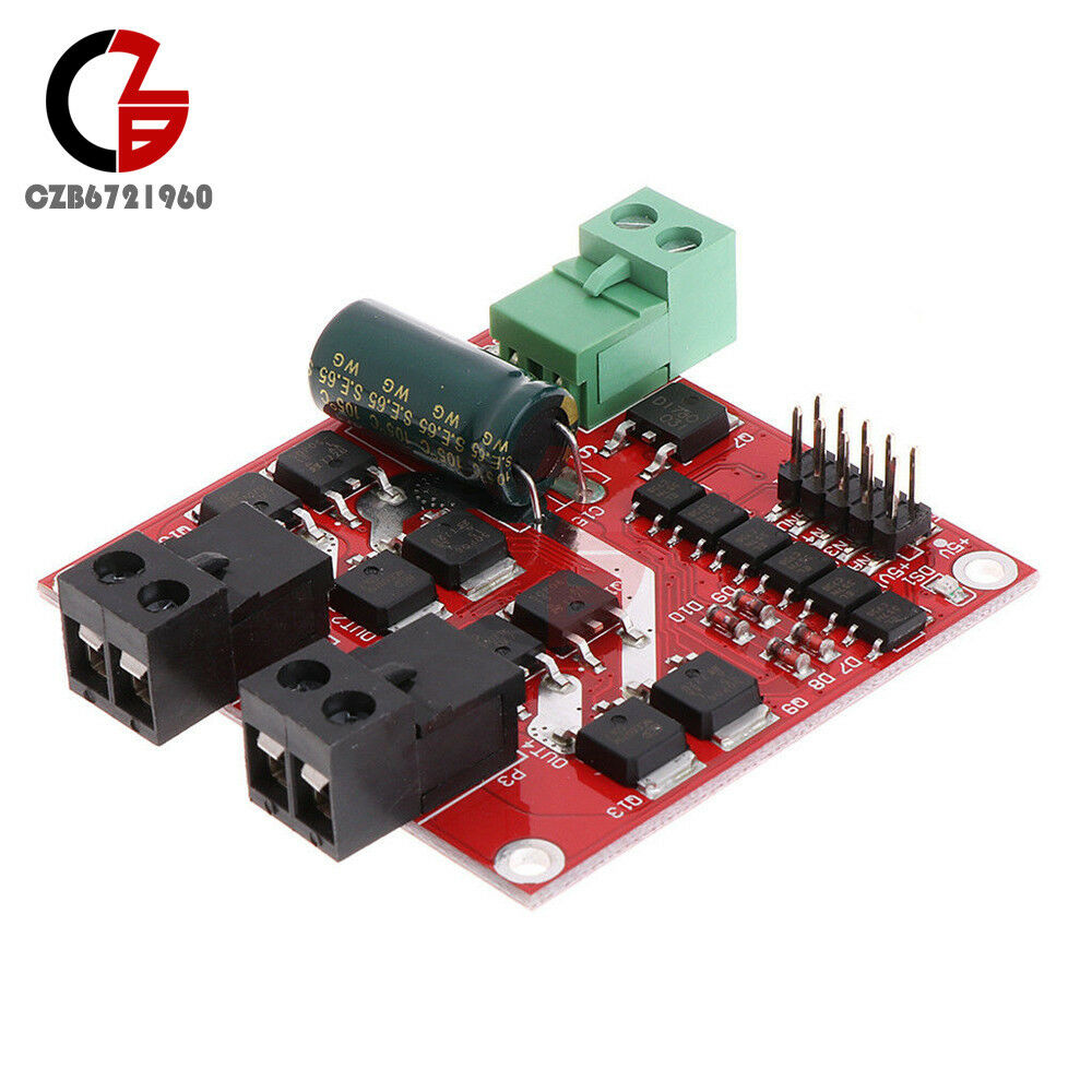 Dual DC Motor Drive Module 7A 160W 12V/24V PWM H-bridge L298 Logic Control Board