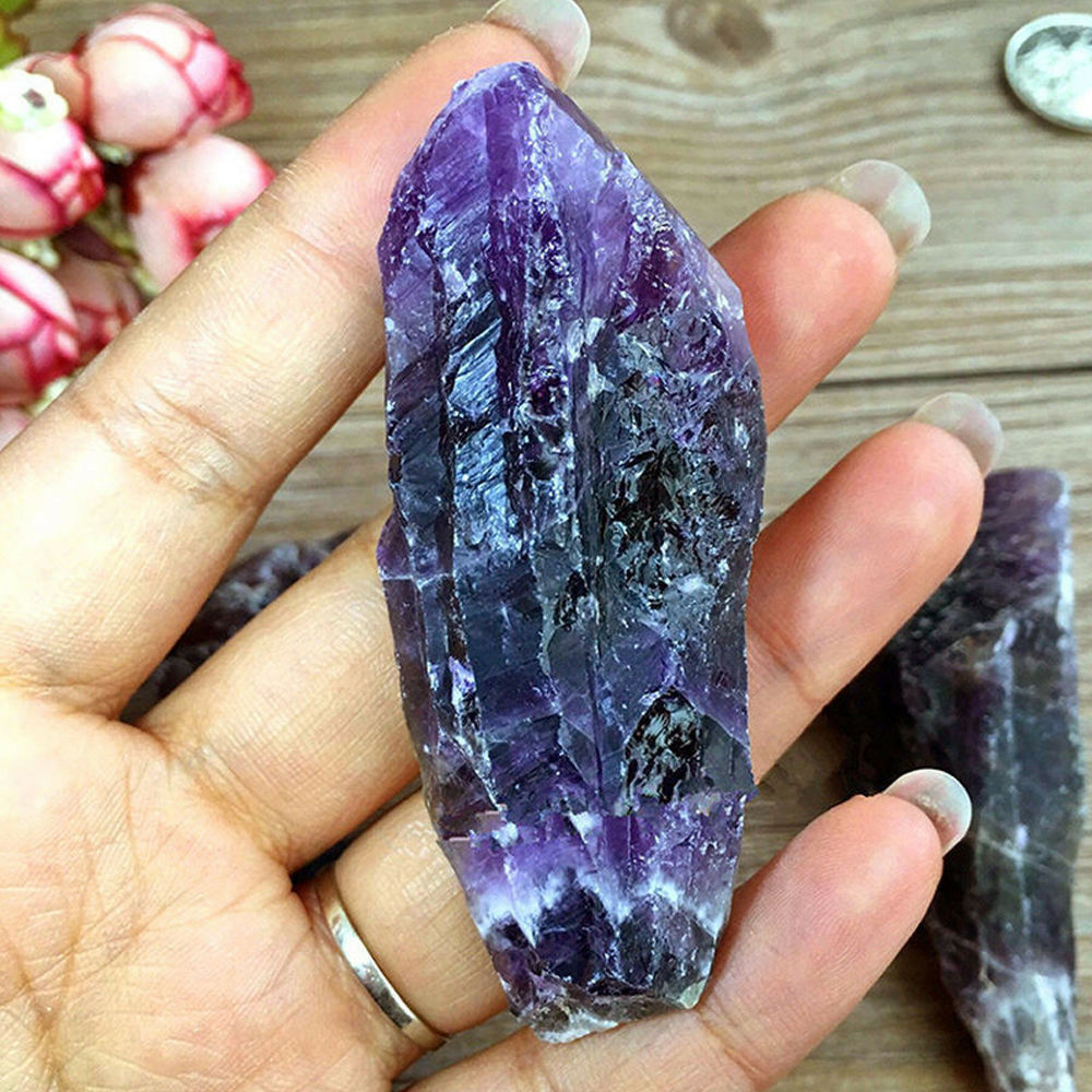 Lot 50g Natural Purple Amethyst Point Quartz Crystal Rock Stone Mineral Specimen