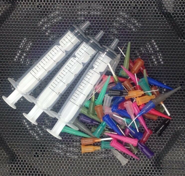 10CC 10ML Syringe Fluid Epoxy Cyanoacrylate Paint Adhesive Dispenser