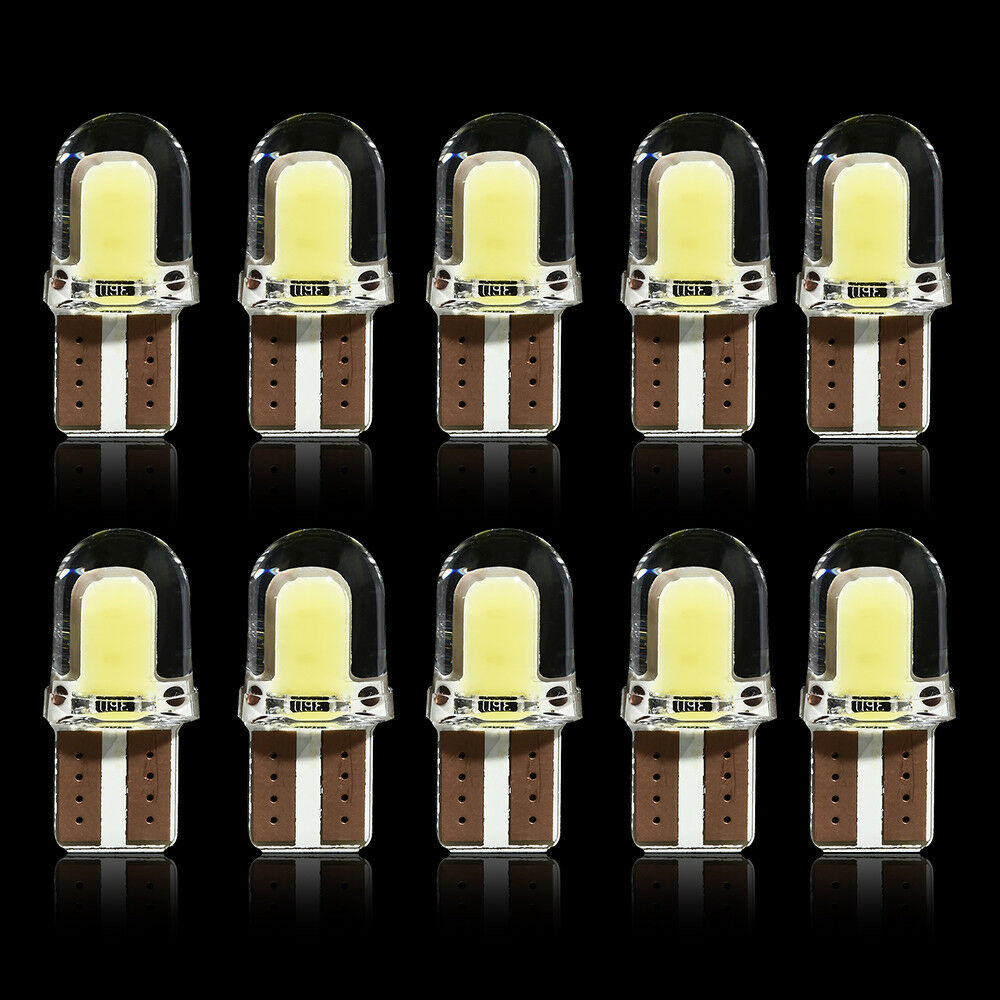 Lot LED T10 194 168 W5W COB 8SMD CANBUS Silica Bright White License Light Bulbs
