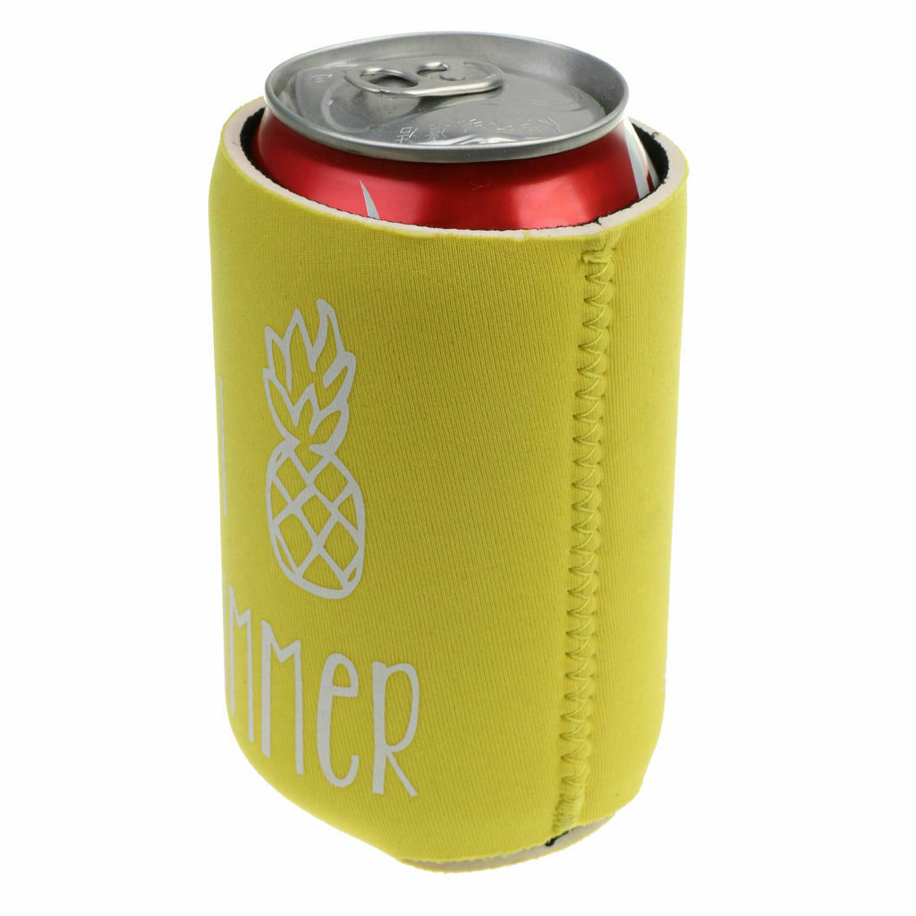 Tropical Summer   Beer Tin Can Cooler Sleeve Hawaiian Beach Favors