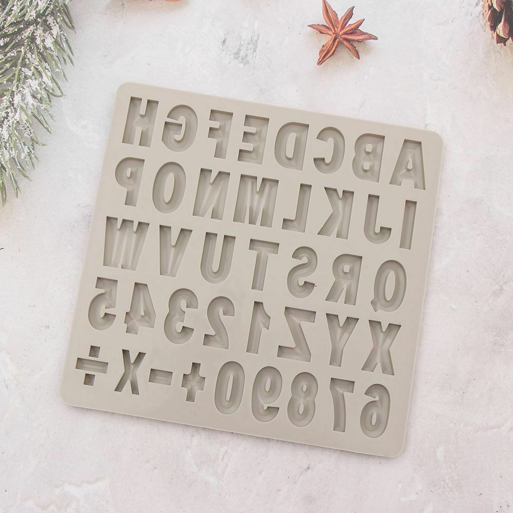 Number Fondant Cake Letter Mold Silicone Decorating Tools Baking Accessories