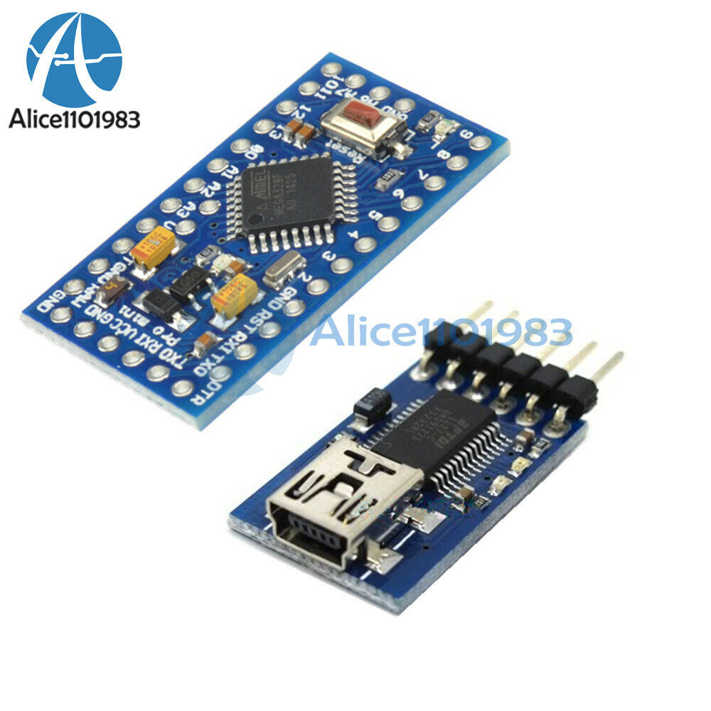Pro Mini atmega328 5V 16M Arduino Compatible+FIDI FT232RL USB to Serial  Adapter