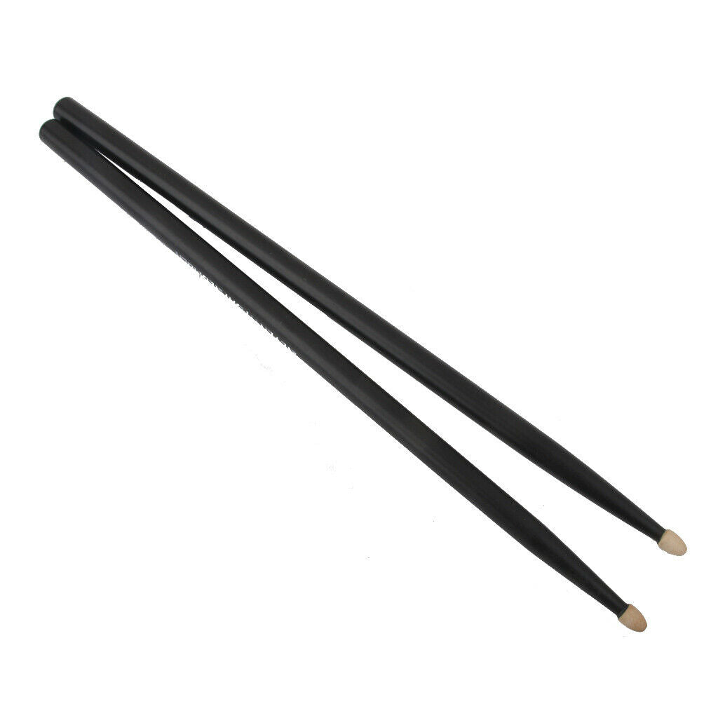 2X A Pair Music Band Maple Wood Black Drumsticks 5A a Must drums tools Portable