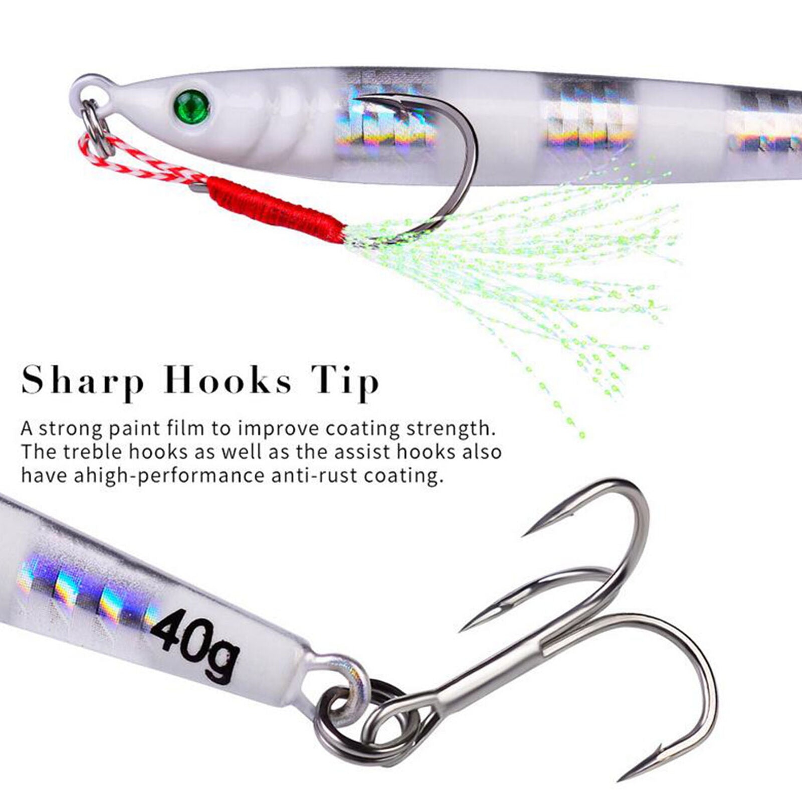 5pcs Micro Jigs Butterfly Metal Jig Fishing Lure Bait Jigging Tuna Slow Lures