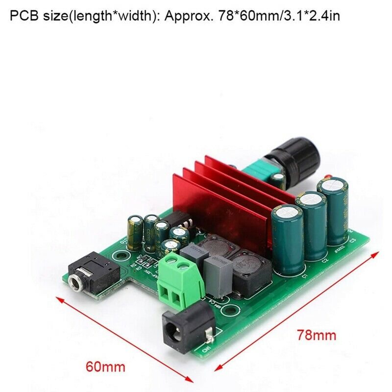 Power Amplifier Board High-Sensitivity Mono TPA3116 Subwoofer Amplifier ModuleF4