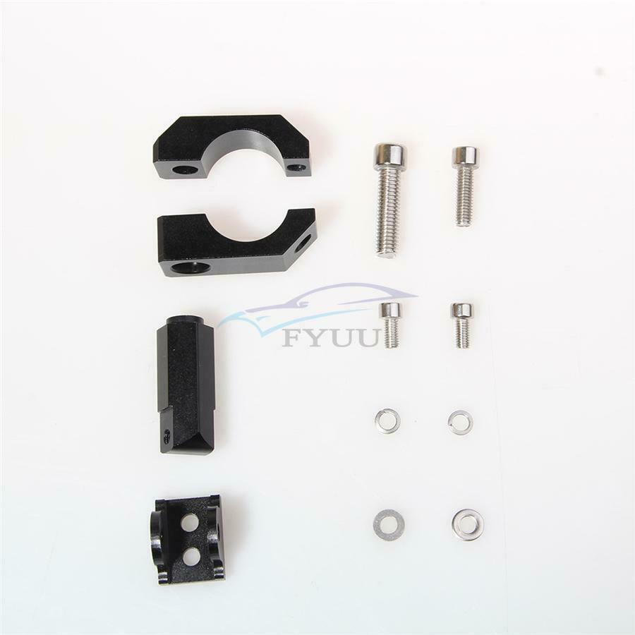 20-26MM Adjustable Motorcycle CNC Aluminum Handle Spotlight Shift Clamp Black