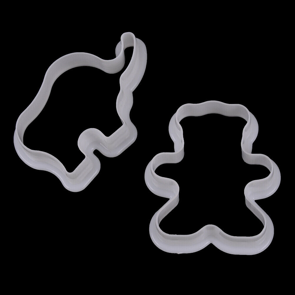 6pcs animal plastic cookie biscuit cutters pastry fondant moulds cake dec.l8