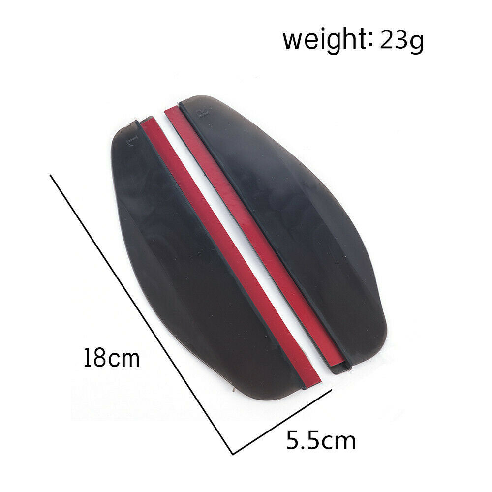 Side Rear Mirror Visor Car Accessories Rain Snow Guard Black Eyebrow 2 Pcs/Kit