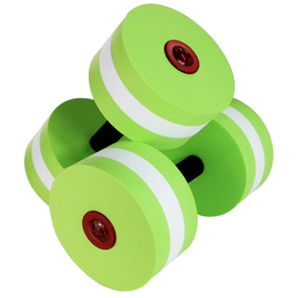 Eva Floating Dumbbell Water Aerobics Aquatic Fitness Exercise Barbell Green