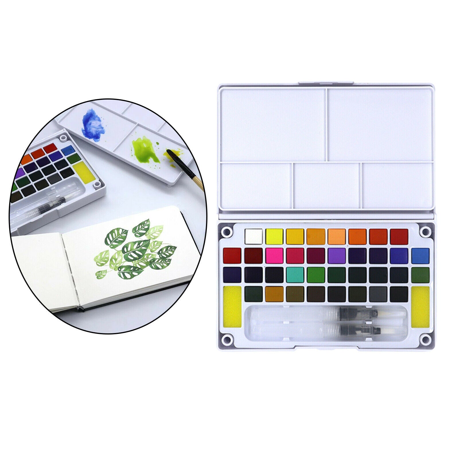36 Colors Watercolor Paint Set Palette Vivid Watercolor Children Drawing