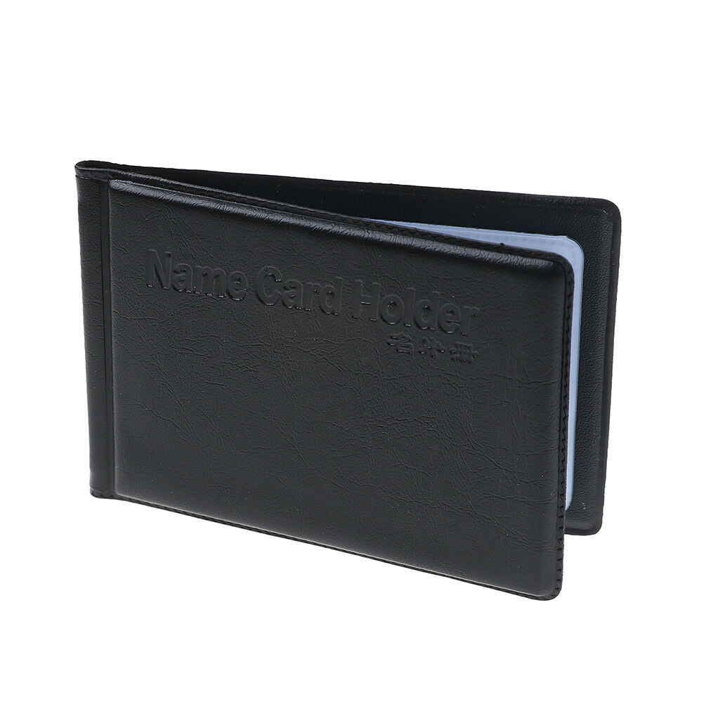 Leather 40 Card Commercial Name ID Credit Card Book Case Holder Organize.l8