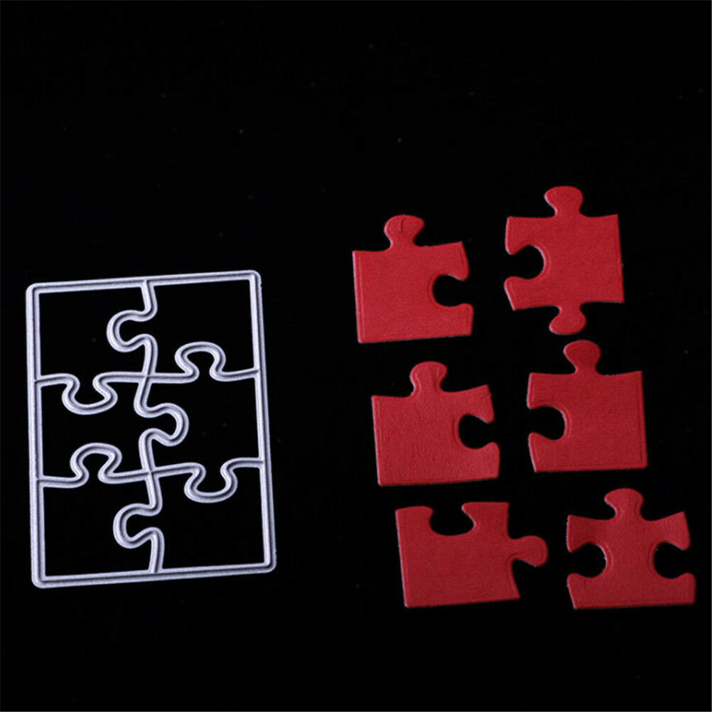 Puzzle Metal Cutting Dies Stencils For Scrapbookings DIY Cards Crafts Embo.l8