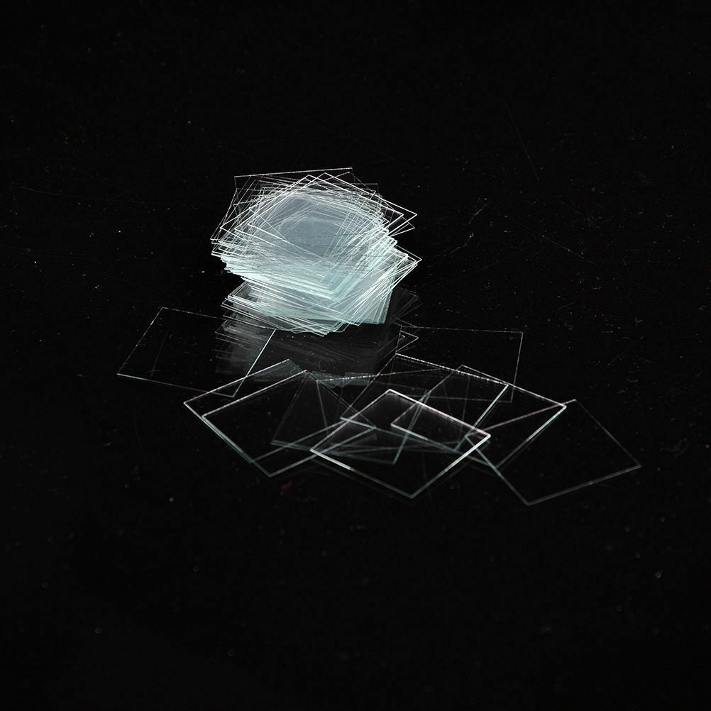 100 pcs Glass Micro Cover Slips 24x24mm - Microscope Slide Covers CSY