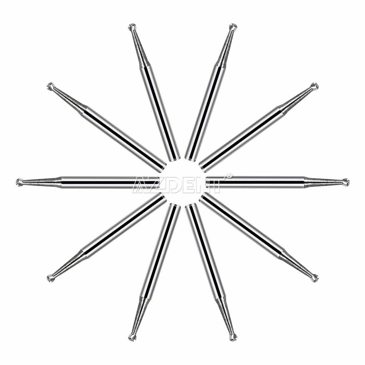 5 X Dental Tungsten Carbide Burs Drill FG 2 Round type For High Speed Handpiece