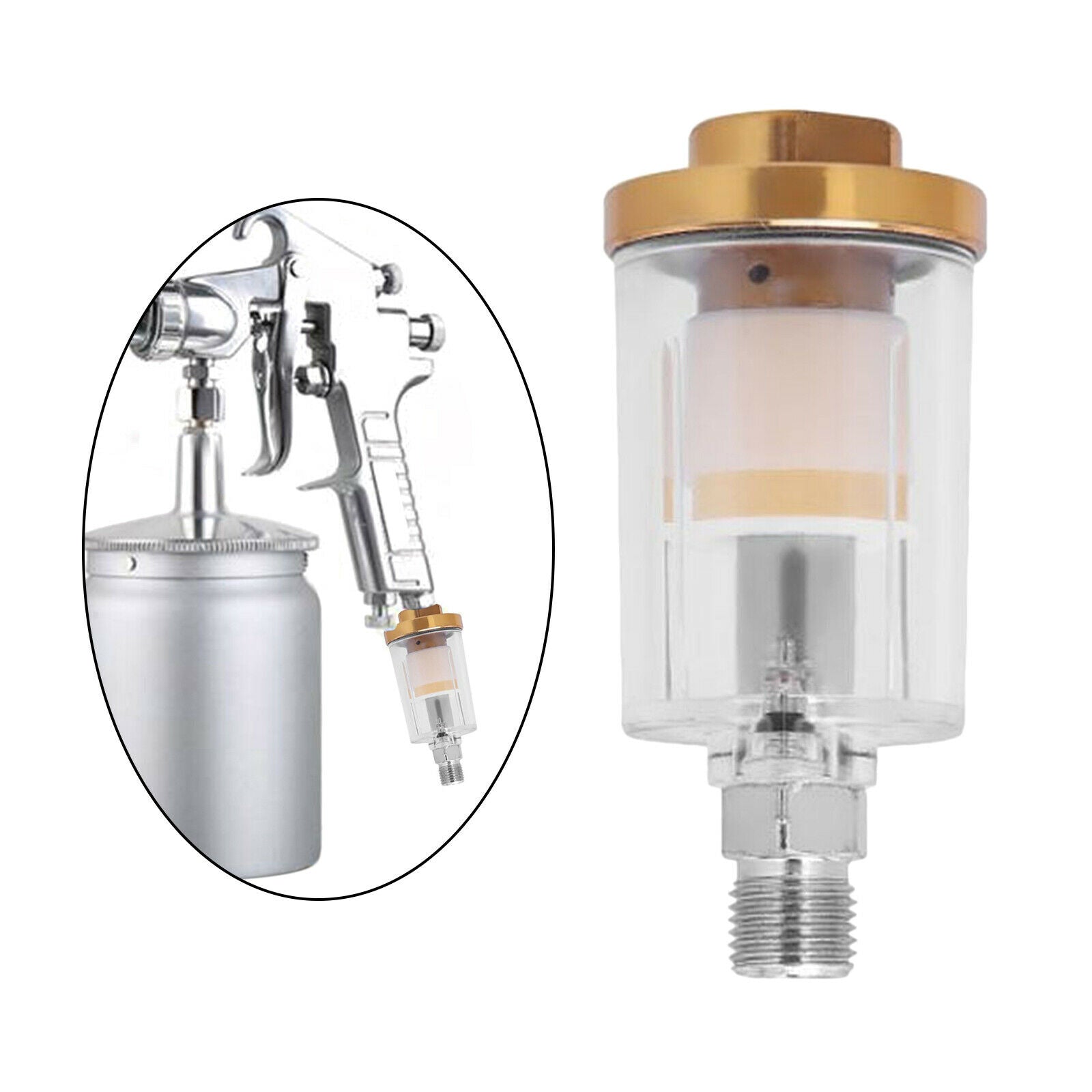Water Oil Separator Spray Gun Filter Air Dryer Air Line Airbrush Separators