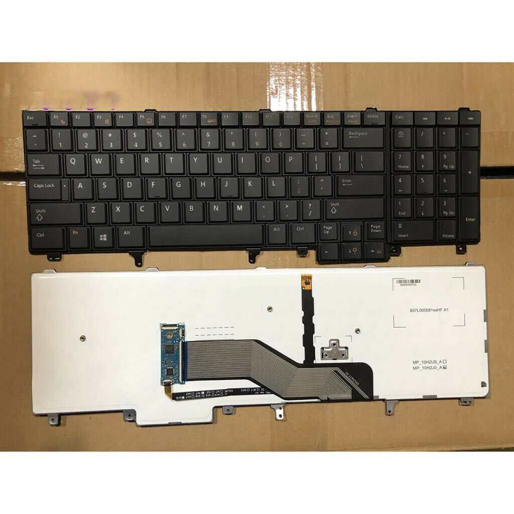 Plastic Replacement US Laptop Keyboard Compatible for Dell Latitude E5530