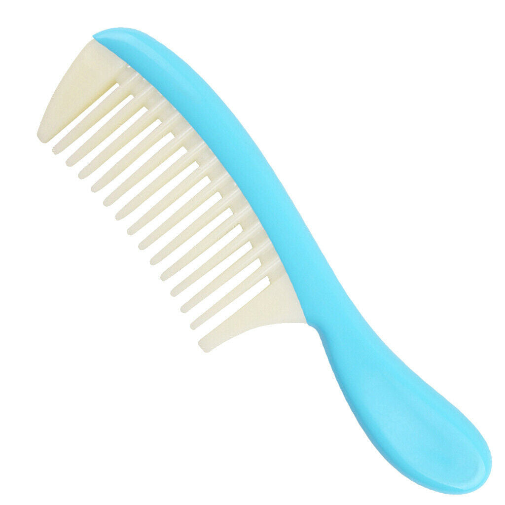 Plastic Detachable Wide Tooth Detangling Hair Comb No Static Comb Light Blue