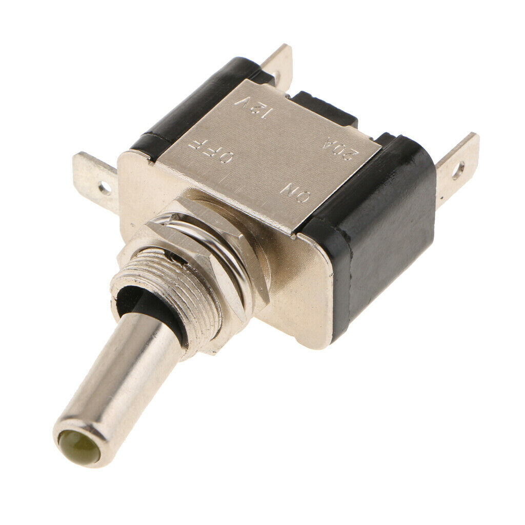 on/OFF Mini 12V 20A Flick Toggle Switch Car   2Pin 28x15mm with Light