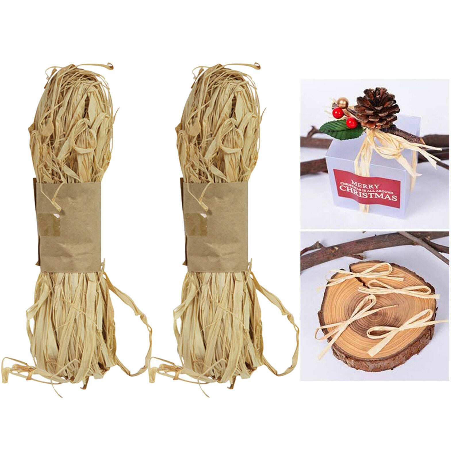 200g Raffia Grass Paper Ribbon for Crafts Gift Packing Flower Wrapping