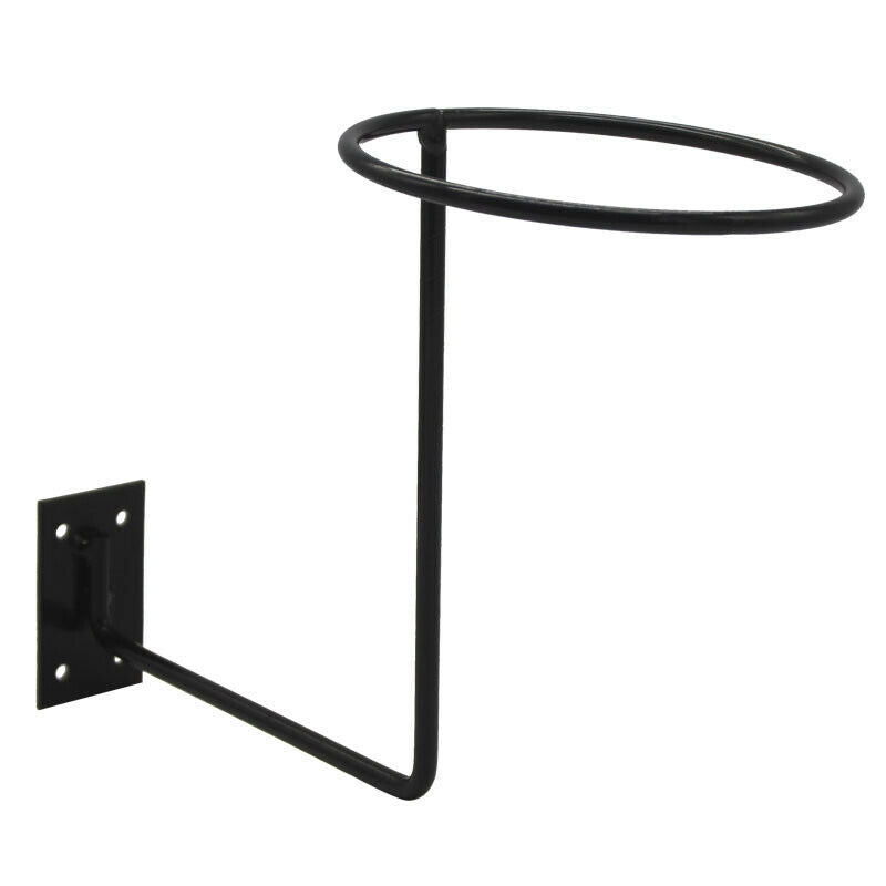 Metal Hat Display Stand Motorcycle Bike Helmet Ball Holder Wall Hook Rack Black
