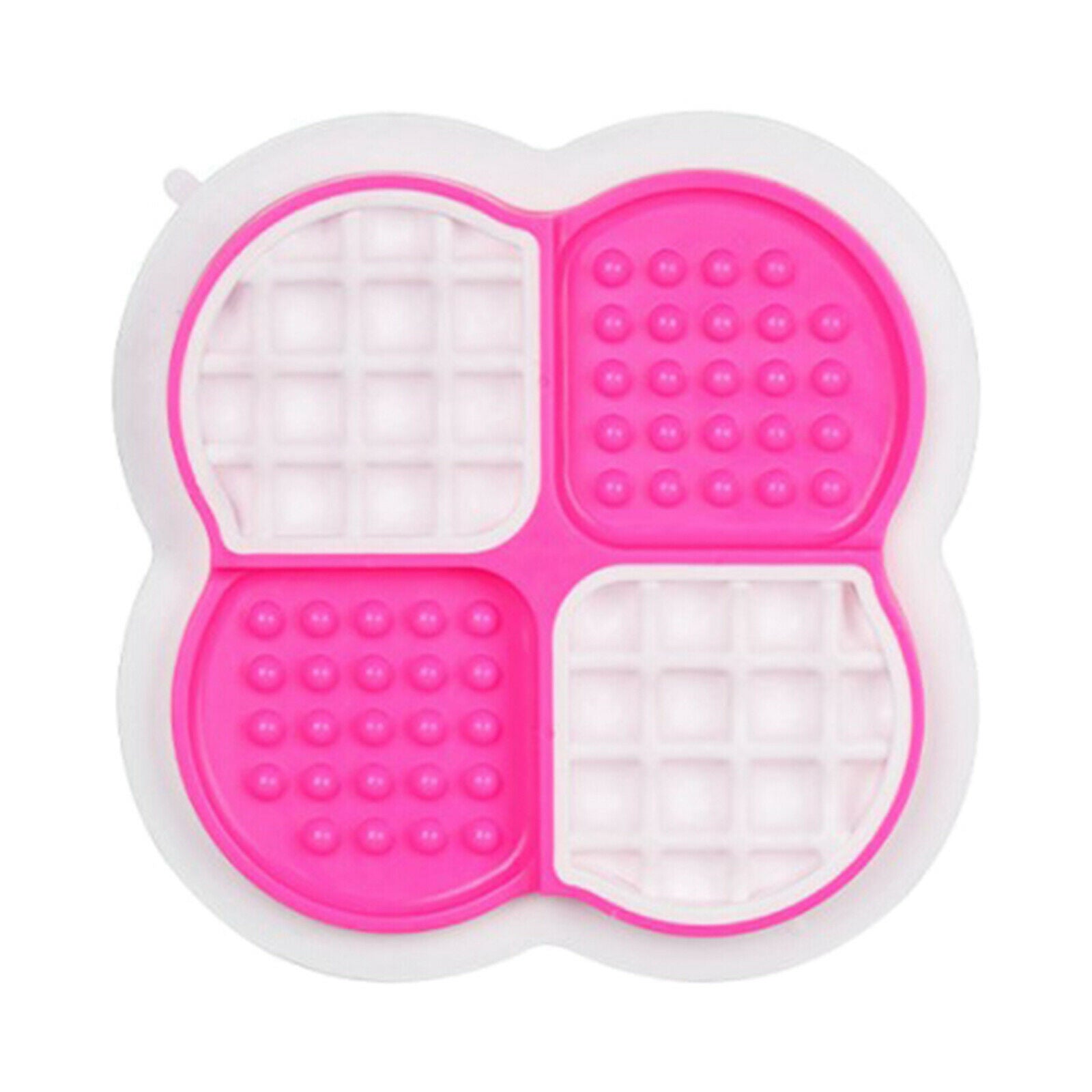 Pet Bowl Dog Cat Slow Eating Feeding Food Bowls Portable Puppy Feeder Pink