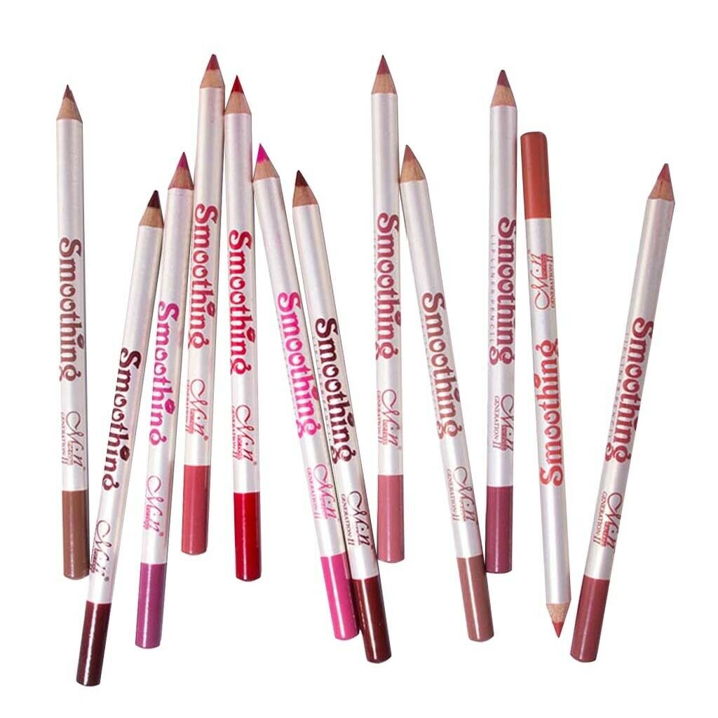 12pcs Lip Liner Beauty Pencil Fuller Lips Make Up Pen Tool Lip Crayon Matte