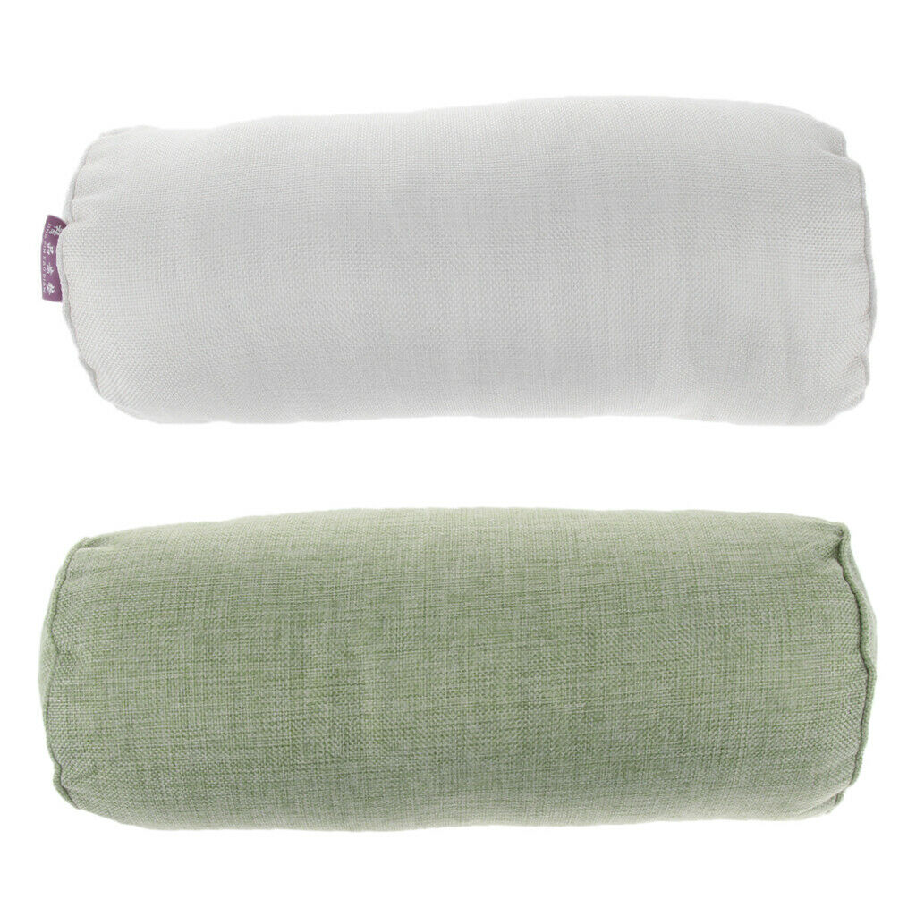 Lots 2 Soft Neck Roll Pillow Cervical Bolster Round Back Shoulder Support