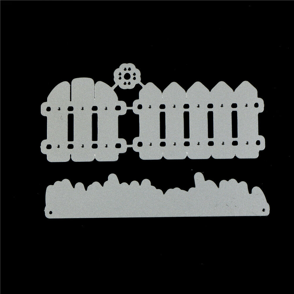 2Pcs Fence Design Metal Cutting Die For DIY Scrapbooking Album Paper Card.l8
