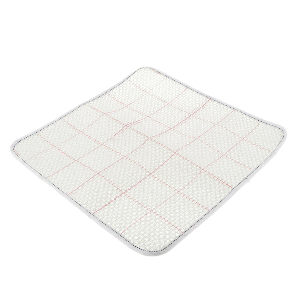 4 Pieces Latch Hook Rug Kit Mat Canvas Rug DIY Making Home Decor 38x38cm